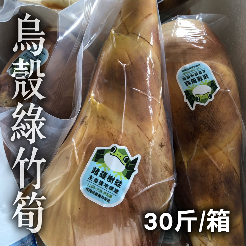 【雨怪森林】烏殼綠竹筍30斤/箱~夏季蔬果節