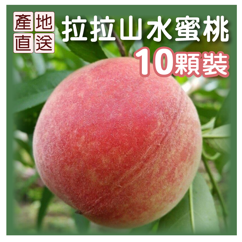 【喜樂拉拉山】水蜜桃(2.2台斤/盒)(10粒裝)