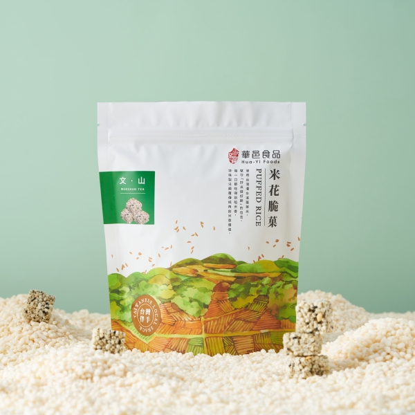 (6包含運組)【華邑食品】坪林包種茶米菓(120g/包)