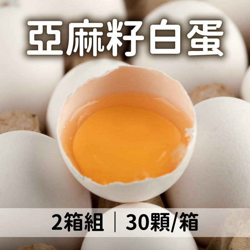 翔富農牧 自然放牧亞麻籽白蛋30顆*2箱