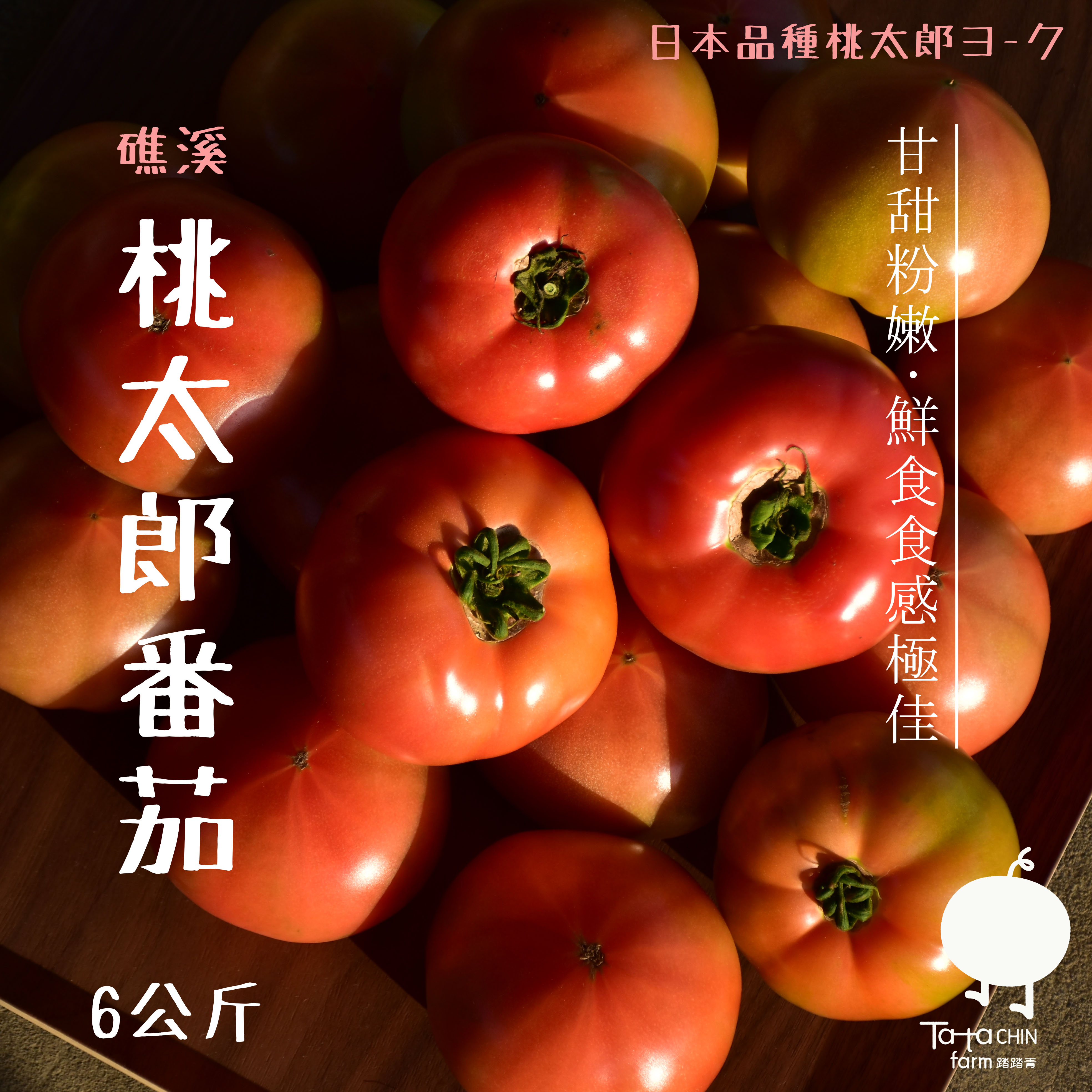 【踏踏青農場】桃太郎番茄-礁溪溫泉番茄(6kg/箱)