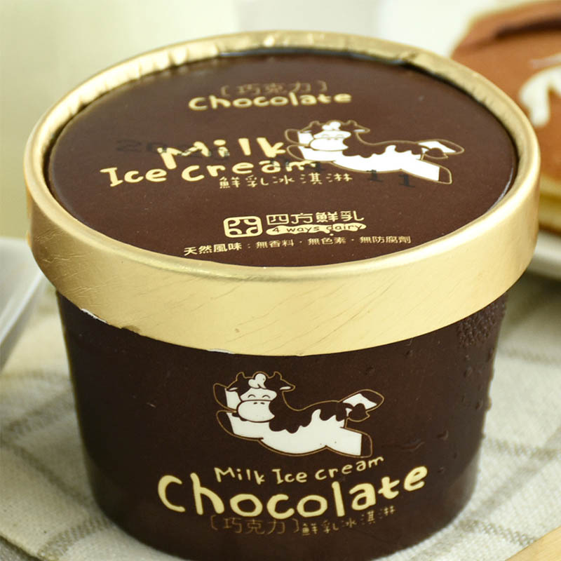 (巧克力)【四方鮮乳】鮮乳冰淇淋(64g/杯)