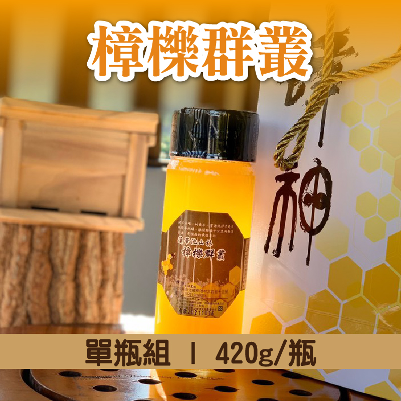 (單瓶組)【蜂神森林養蜂場】樟櫟群叢420g/瓶