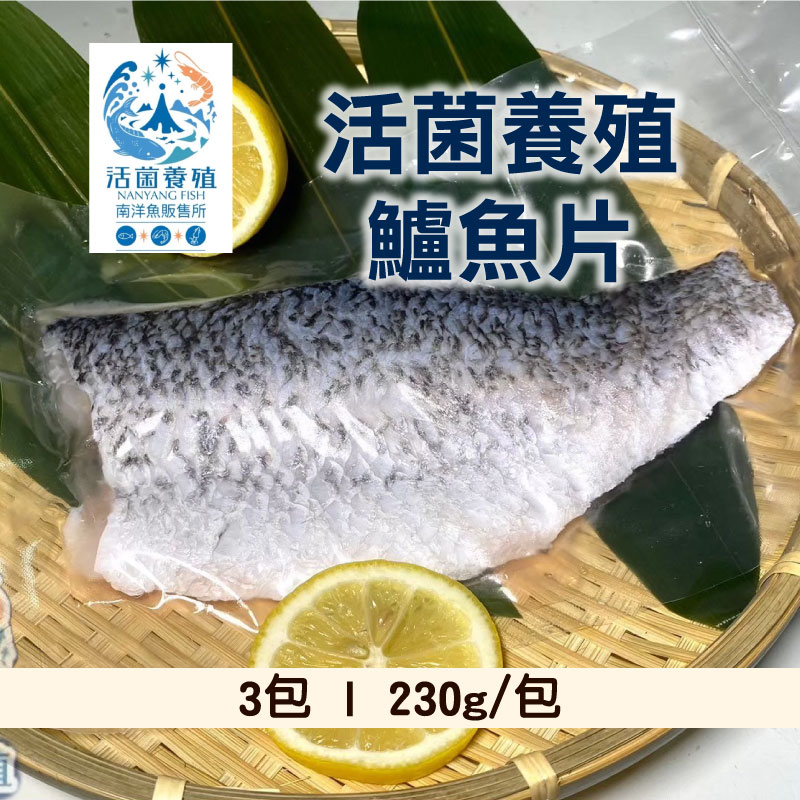 【南洋魚販售所】活菌養殖鱸魚片230g/包x3~海鮮季