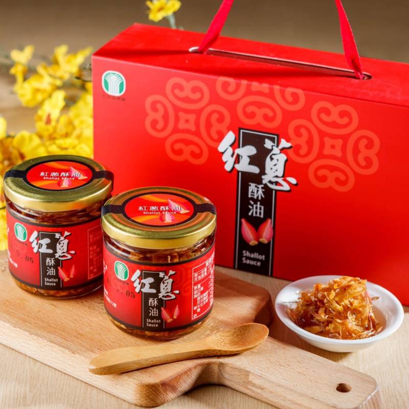 【臺南市七股區農會】紅蔥酥油禮盒(170g/罐x2)