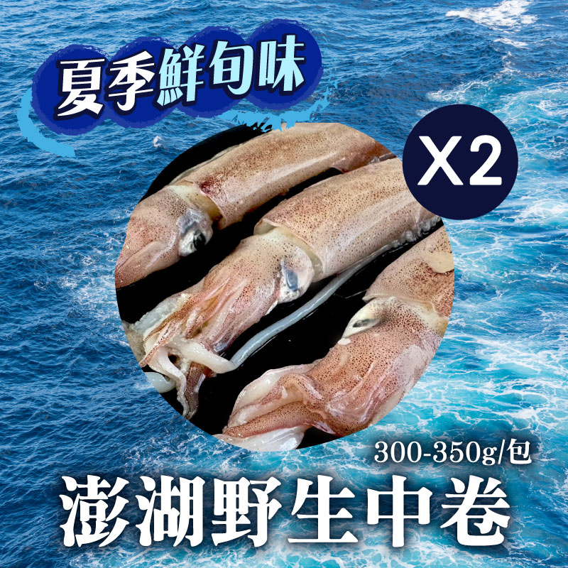 (2包組)【鯤島隊長】澎湖野生中卷300-350g/包