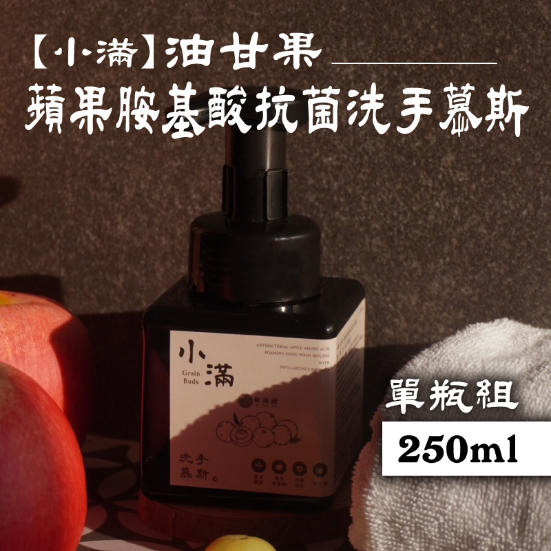 【榆端鏡】小滿 油甘果 蘋果胺基酸抗菌洗手慕斯 250ml