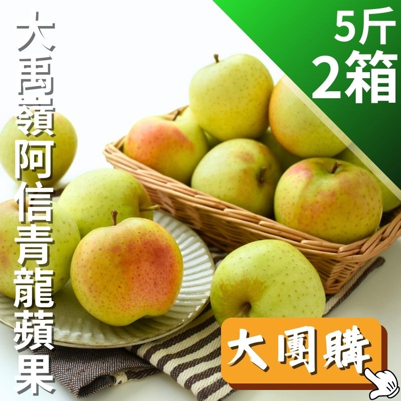 【大團購】大禹嶺阿信青龍蘋果(小果)5斤*2箱