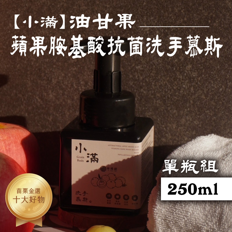 【榆端鏡】小滿 油甘果 蘋果胺基酸抗菌洗手慕斯 250ml