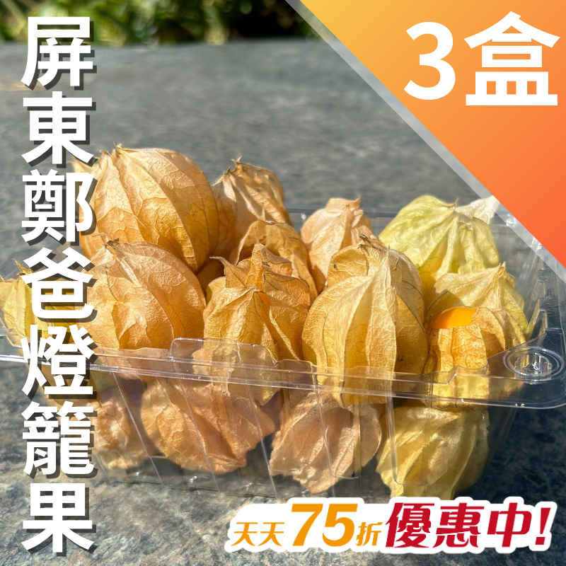 【天天75折】屏東鄭爸燈籠果(200g/盒)3盒/箱-女神駕到