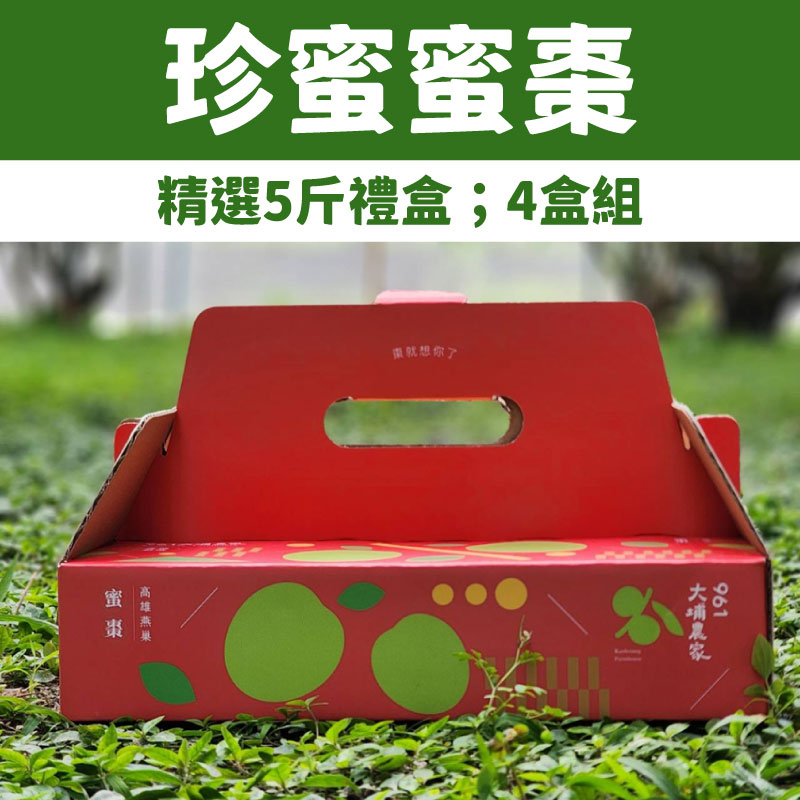 甲紅ニ季鳥裏銀地棗　宗完箱 961大埔農家】珍蜜蜜棗精選5斤禮盒4盒_林揚傑