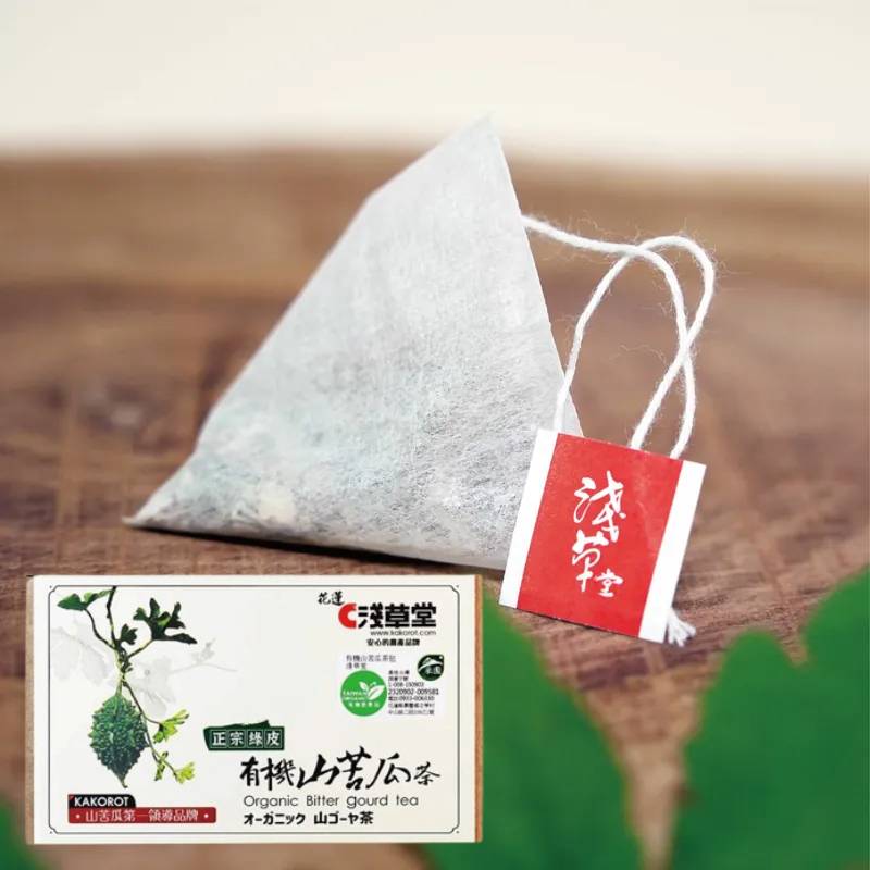 (2盒含運組)【淺草堂】有機山苦瓜茶(12包/盒)~銀髮友善