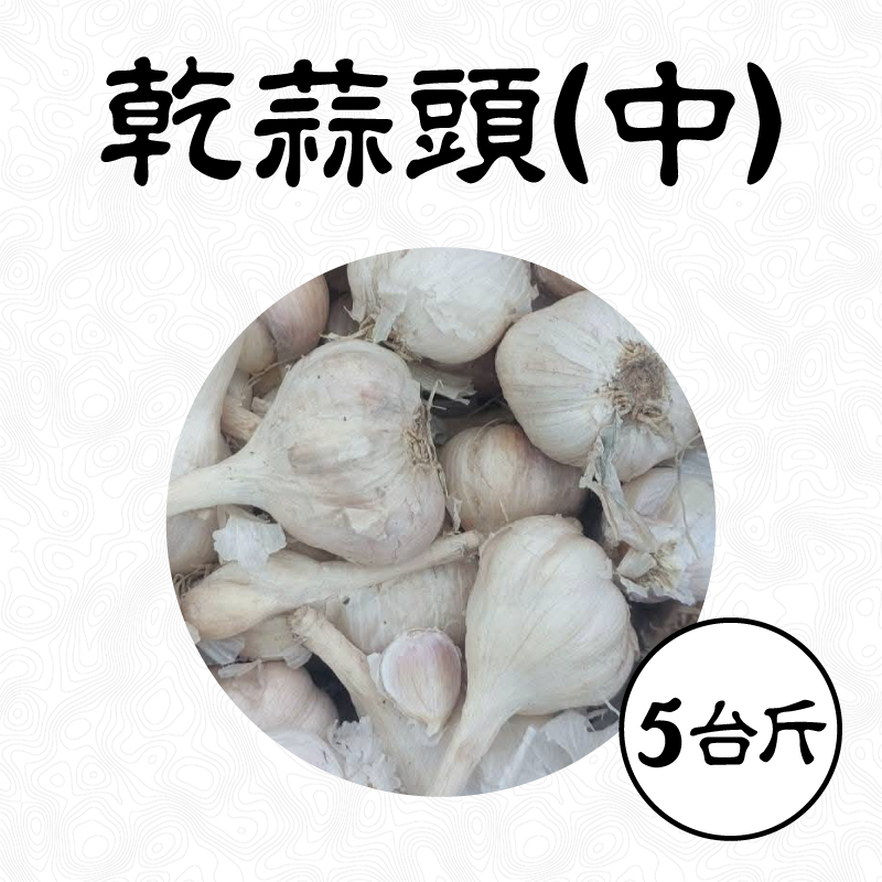 雲林無毒乾蒜頭(中)-(5台斤/箱)